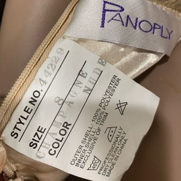 New Gorgeous Floral Lace With Beaded One Shoulder Gown - Picture 14 of 14